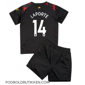 Manchester City Aymeric Laporte #14 Udebanetrøje Børn 2022-23 Kortærmet (+ Korte bukser)
